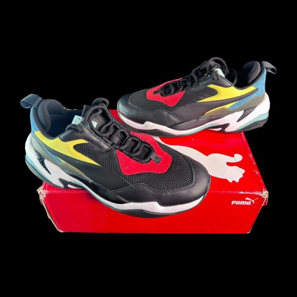 Puma Thunder Spectra Black White Mens Size 10.5  Dad Chunky Sneakers 367516 01